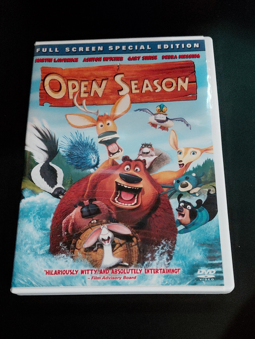 Open Season DVD - Animated Family Comedy - Blue & Brown Cover